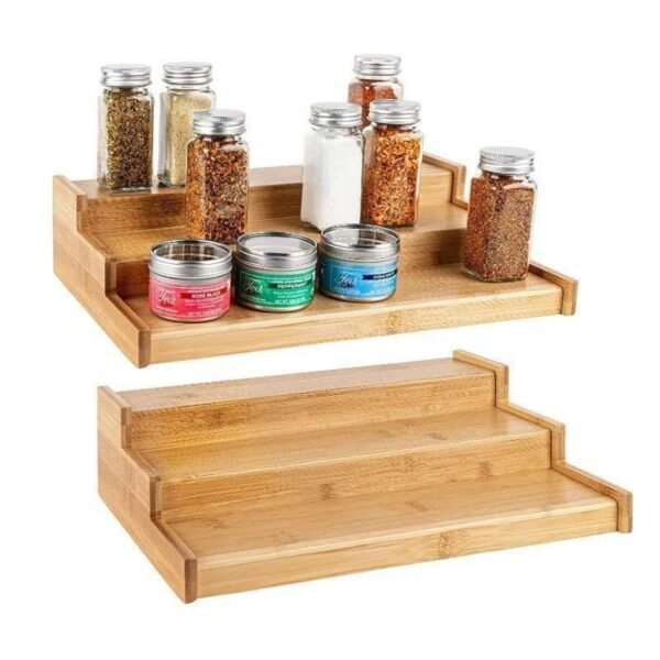 سلم و منظم برطمانات البهارات و التوابل ف المطبخ