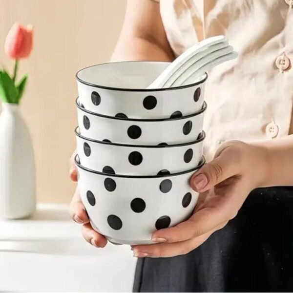 طقم بولات بورسلين منقط