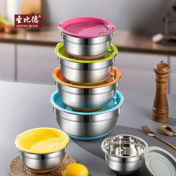 طقم تلاجه 5قطع استانليس مستورد